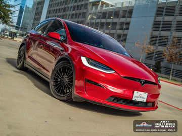 AWX1 for Tesla Model S/X 20x10 Inch +35 Offset Forged Wheels Satin Black