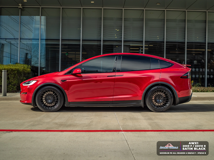 AWX1 for Tesla Model S/X 20x10 Inch +35 Offset Forged Wheels Satin Black