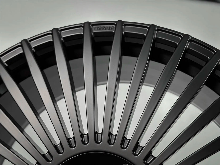 AWX2 for Tesla Cybertruck 22x9.5 Inch +45 Offset Forged Wheels Satin Black