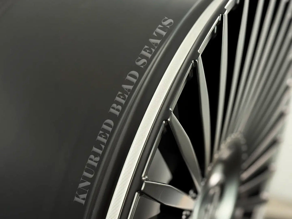 AWX2 for Tesla Cybertruck 22x9.5 Inch +45 Offset Forged Wheels Satin Black