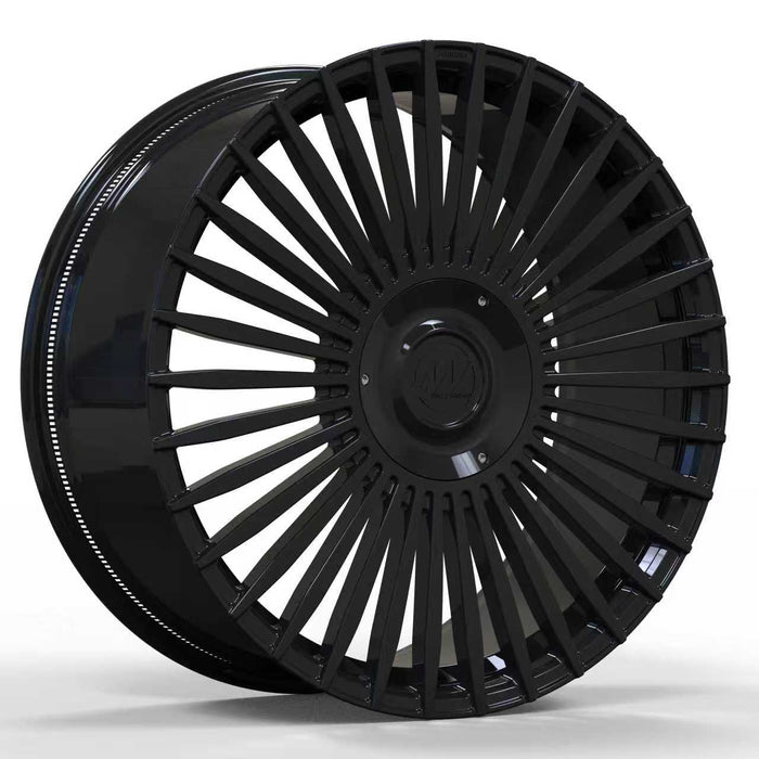 AWX2 for Tesla Cybertruck 22x9.5 Inch +45 Offset Forged Wheels Gloss Black