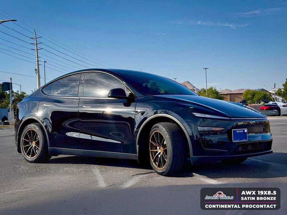 Tesla Gold Rims AWX Forged Wheels for Tesla Model 3/Y - buy at Atomic Wheels