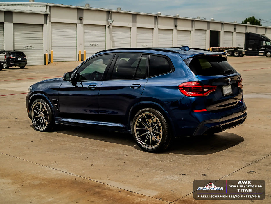 AWX for BMW X3M/X4M 21x10.5 Inch +35 Offset Forged Wheels Titan