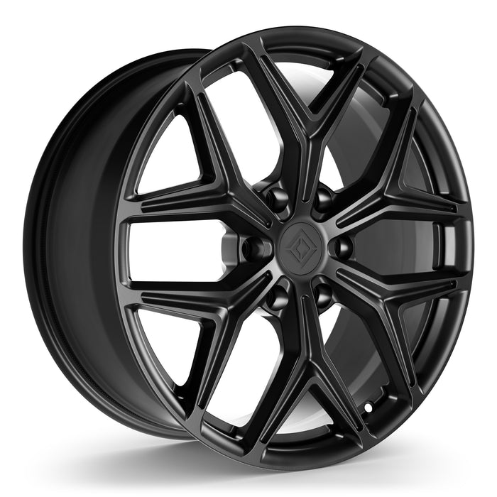 AWZ2 Forged Wheels for Tesla Cybertruck 20" / 9.0" +52 / Satin Black render