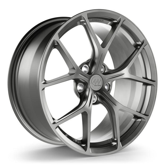 AWZZ Forged Wheels for Tesla Model 3/Y Satin Gunmetal render