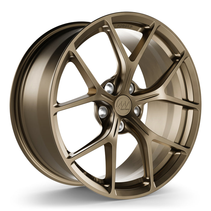 AWZZ Forged Wheels for Tesla Model 3/Y Satin Bronze render