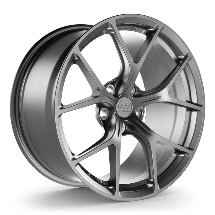 AWZZ Forged Wheels for Tesla Model 3/Y Satin Gunmetal render