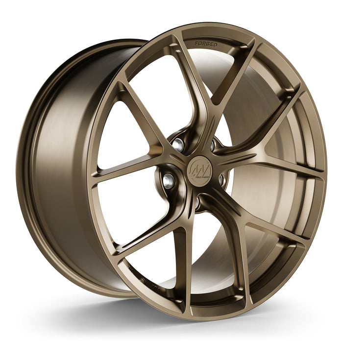 AWZZ Forged Wheels for Tesla Model 3/Y Satin Bronze render