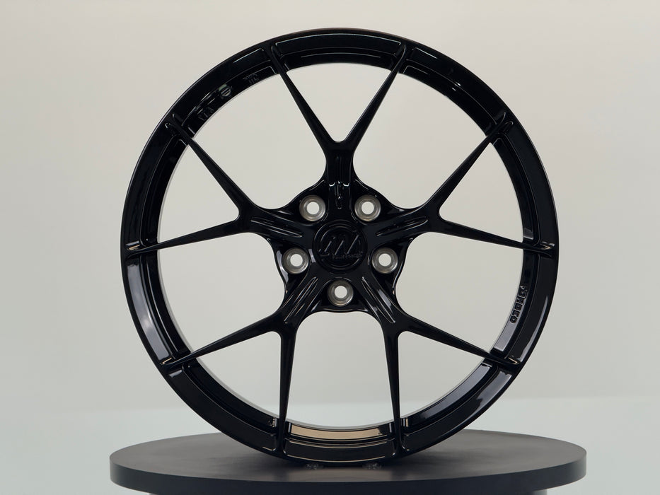 AWZZ 19"x8.5" Gloss Black demo wheel for Tesla Model 3/Y — actual unit