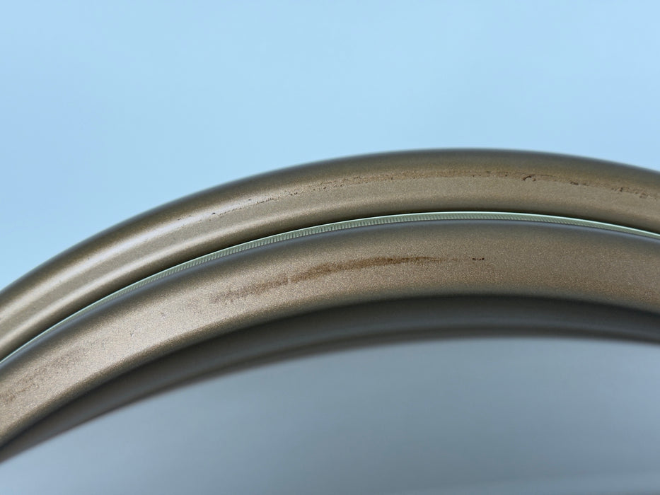 AWZZ 19"x8.5" Satin Bronze demo wheel for Tesla Model 3/Y — actual unit