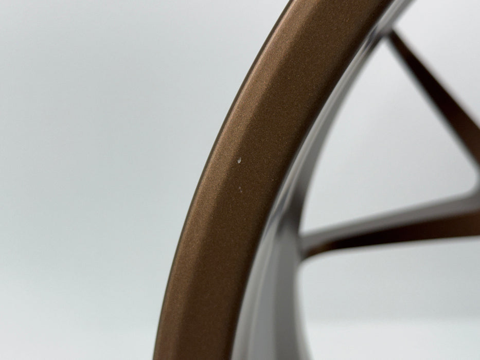 AWZZ 19"x8.5" Satin Bronze demo wheel for Tesla Model 3/Y — actual unit