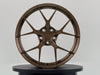 AWZZ 19"x8.5" Satin Bronze demo wheel for Tesla Model 3/Y — actual unit