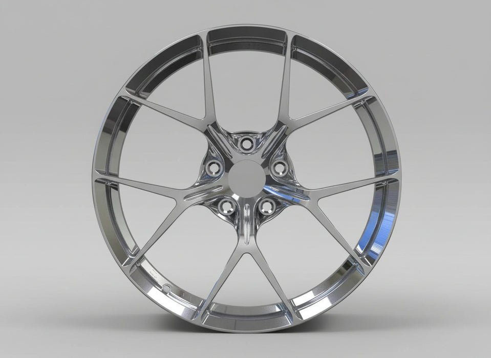 AWZZ for Corvette C8 19x9.0 Inch Offset Forged Wheels Polished