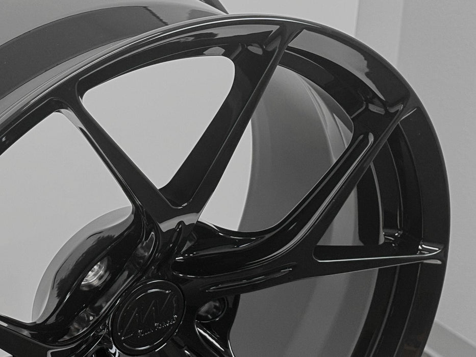 AWZZ for BMW M3 F80/E90 19x9.5 Inch +22 Offset Forged Wheels Gloss Black