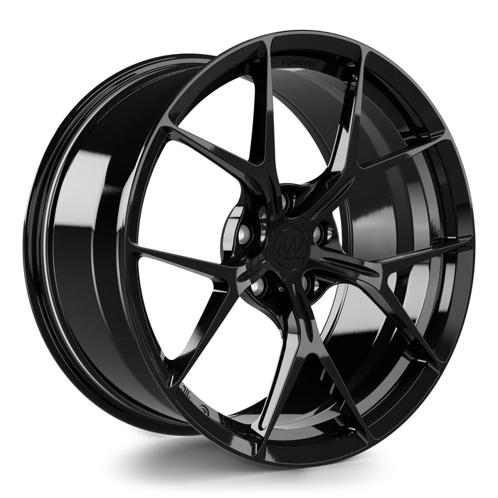 AWZZ Forged Wheels for Tesla Model 3/Y Gloss Black render