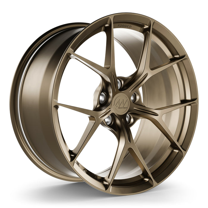 AWZZ Forged Wheels for Tesla Model 3/Y Satin Bronze render