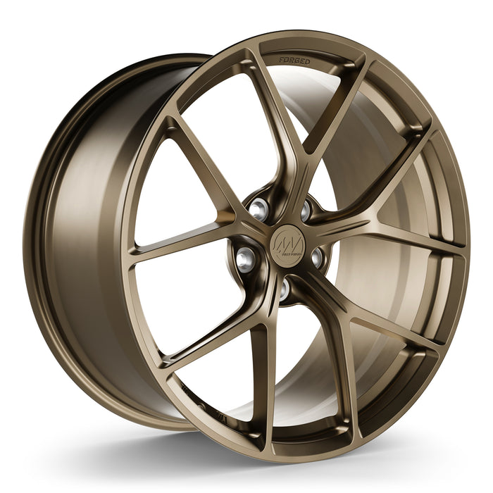 AWZZ Forged Wheels for Tesla Model 3/Y Satin Bronze render