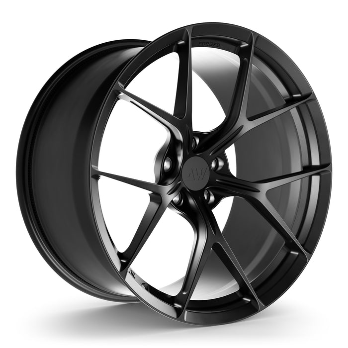 AWZZ Forged Wheels for BMW M5/M8 F9x 20" / 10.5" +22 / Satin Black render