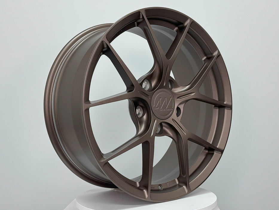 AWZZ for Rivian R1T/R1S 20x8.5 Inch +45 Offset Forged Wheels Satin Bronze