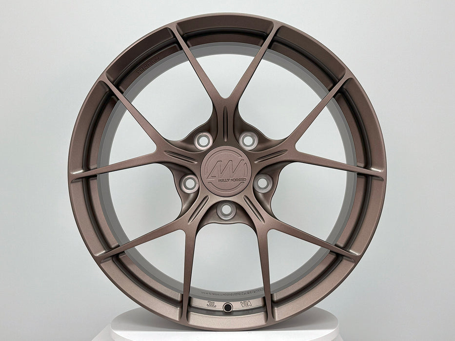 AWZZ for Rivian R1T/R1S 20x8.5 Inch +45 Offset Forged Wheels Satin Bronze