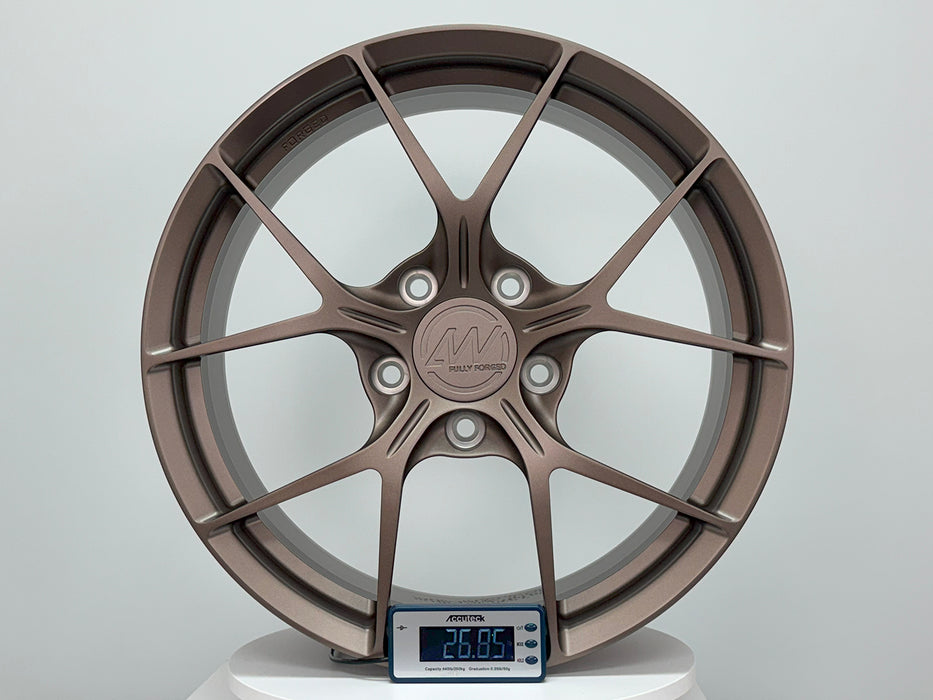 AWZZ for Rivian R1T/R1S 20x8.5 Inch +45 Offset Forged Wheels Satin Bronze