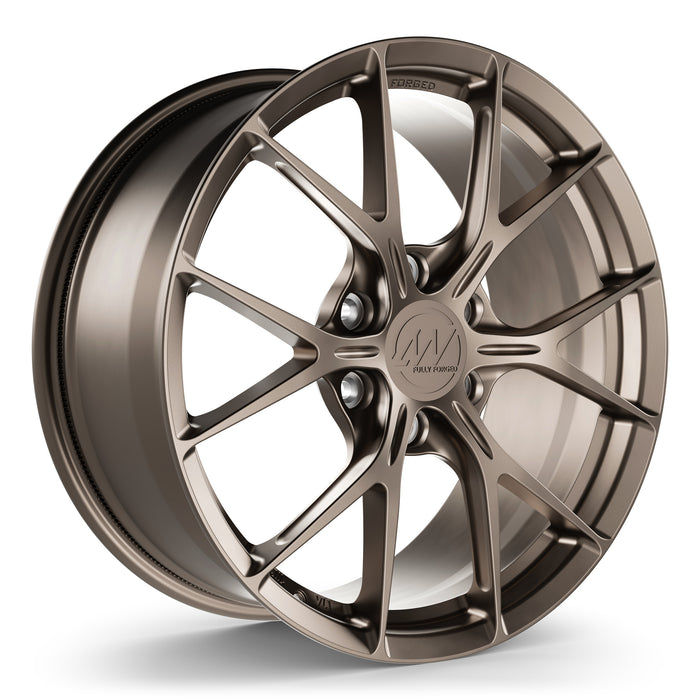 AWZZ Forged Wheels for Tesla Cybertruck 20" / 9.0" +52 / Satin Smoke Bronze render