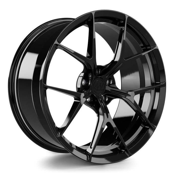 AWZZ Forged Wheels for BMW M5/M8 F9x 20" / 9.5" +22 / Gloss Black render