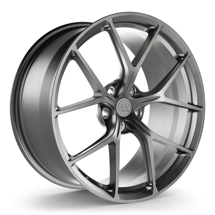 AWZZ Forged Wheels for Tesla Model 3/Y Satin Gunmetal render