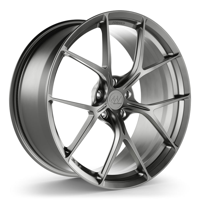 AWZZ Forged Wheels for Tesla Model 3/Y Satin Gunmetal render