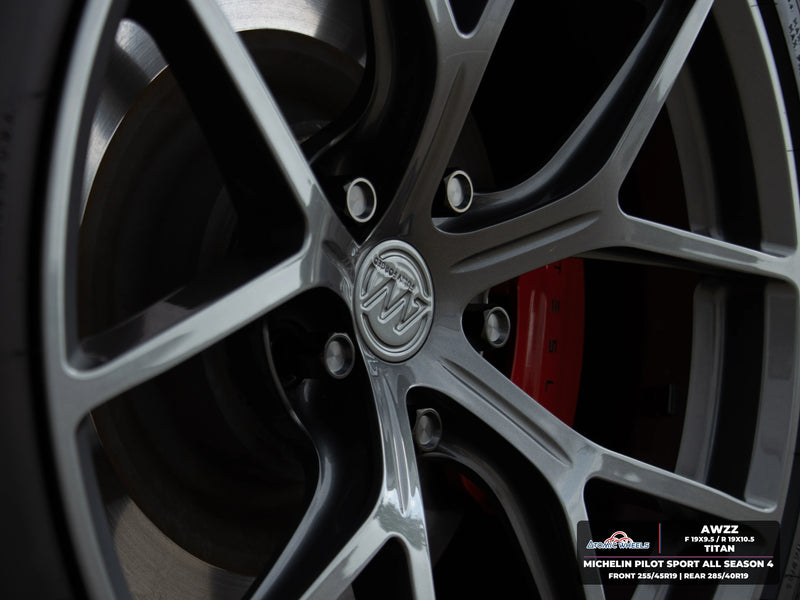 AWZZ Forged Wheels for Tesla Model S/X - 19" / 9.5" +35 / Titan