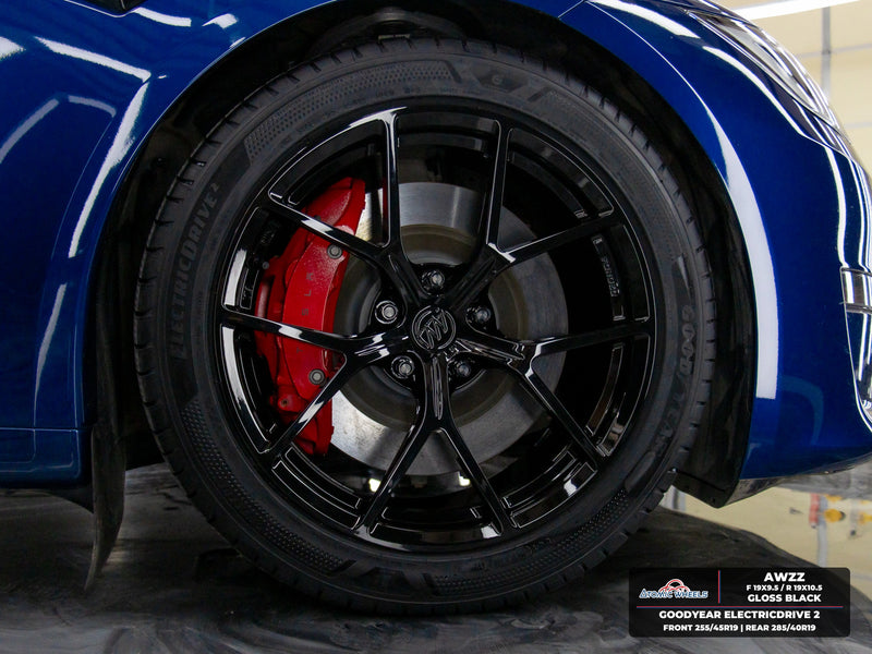 AWZZ Forged Wheels for Tesla Model S/X - 19" / 9.5" +35 / Gloss Black