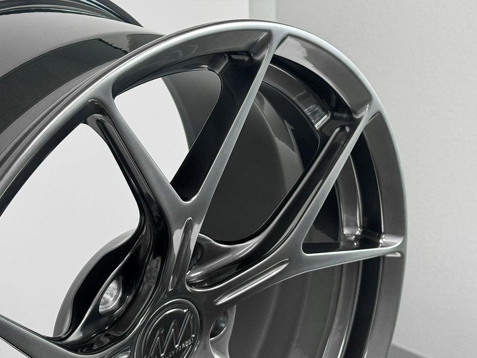 AWZZ for Honda Civic FL5 and Acura Integra Type-S 18x9.5 Inch +45 Offset Forged Wheels Titan