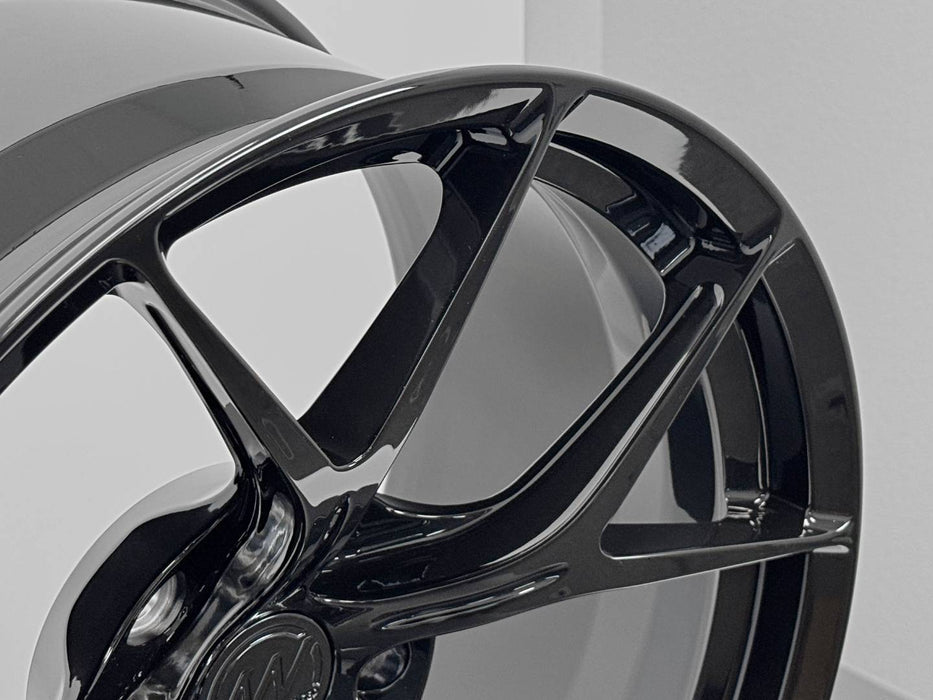 AWZZ for BMW M3 F80/E90 19x10.5 Inch +22 Offset Forged Wheels Gloss Black