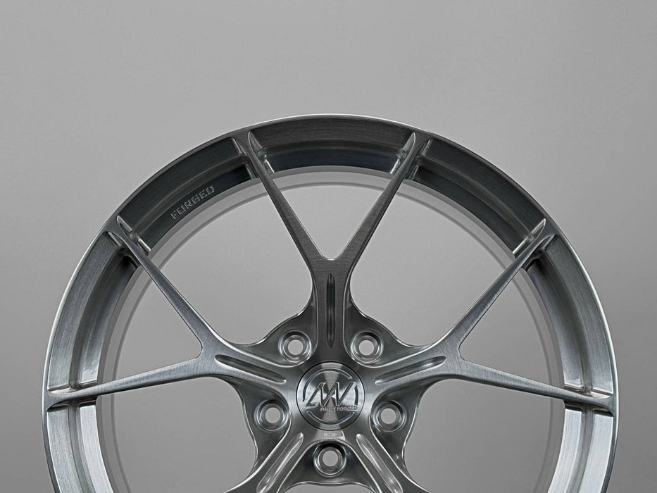 AWZZ for BMW M3 F80/E90 19x9.5 Inch +22 Offset Forged Wheels Brushed Silver