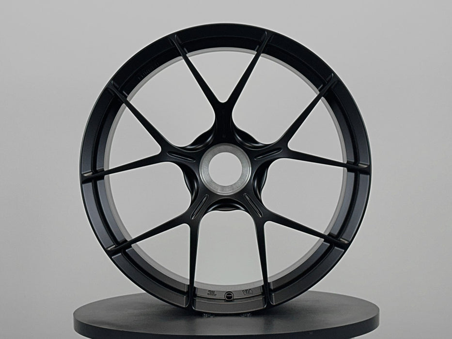 AWZZ for Porsche 911 (992) 21x12 Inch +60 Offset Forged Wheels Satin Black