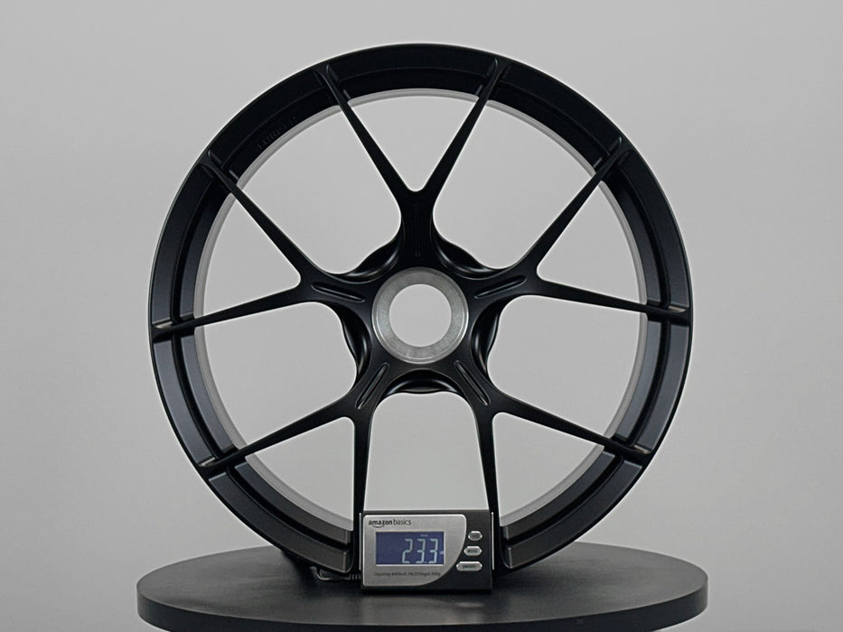 AWZZ for Porsche 911 (992) 20x10 Inch +45 Offset Forged Wheels Satin Black