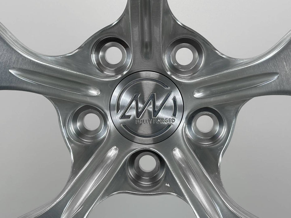 AWZZ for BMW M5/M8 20x10.5 Inch +22 Offset Forged Wheels Brushed Silver