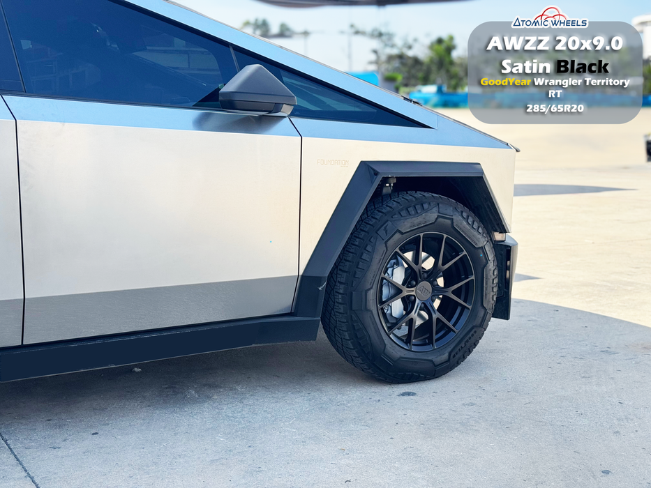 AWZZ for Tesla Cybertruck 20x9" +52 Satin Black