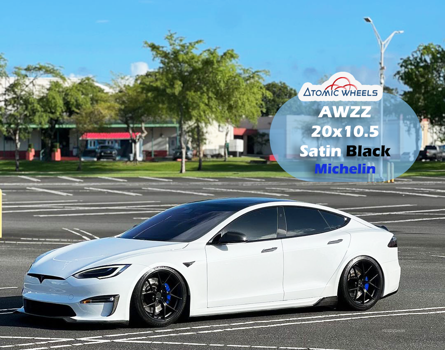 AWZZ for Tesla Model S 19x9.5" +35 Front Satin Black