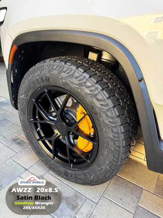 AWZZ for Rivian R1T/R1S 20x8.5" +45 Satin Black