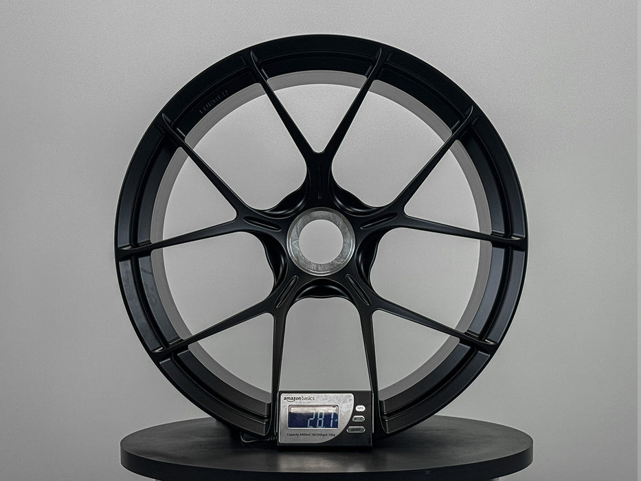 AWZZ for Porsche 911 (992) 21x13 Inch +31 Offset Forged Wheels Satin Black