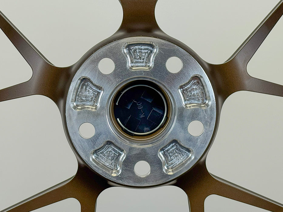 AWZZ for Tesla Model 3/Y 18x7.5 Inch +22 Offset Forged Wheels Satin Bronze