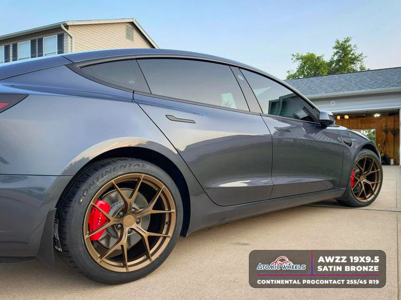 AWZZ for Tesla Model 3/Y 18x8.5 +35 Satin Bronze