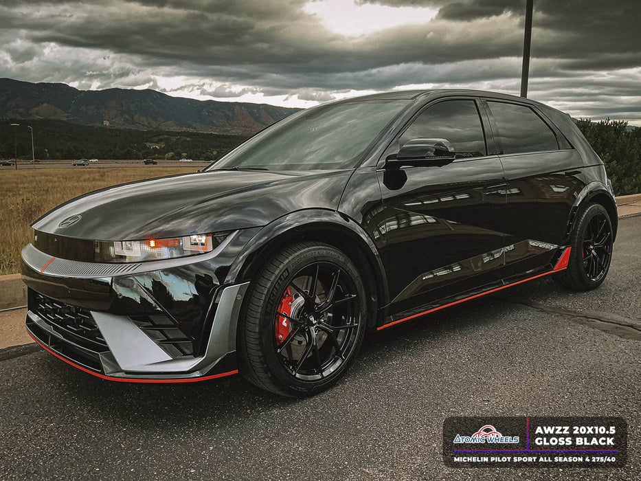 AWZZ for Hyundai IONIQ 5N 20x9.5 Inch +45 Offset Forged Wheels Gloss Black