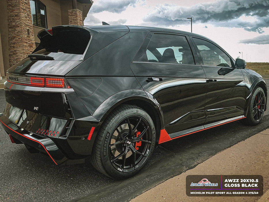 AWZZ for Hyundai IONIQ 5N 20x9.5 Inch +45 Offset Forged Wheels Gloss Black