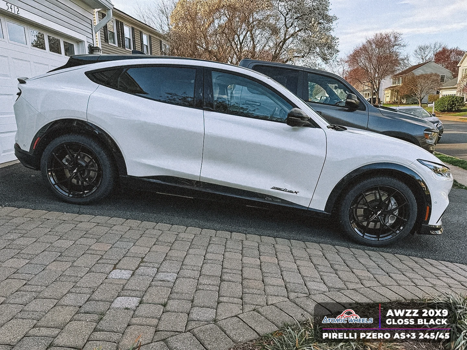 AWZZ for Ford Mach E 20x9.0 Inch +40 Offset Forged Wheels Gloss Black