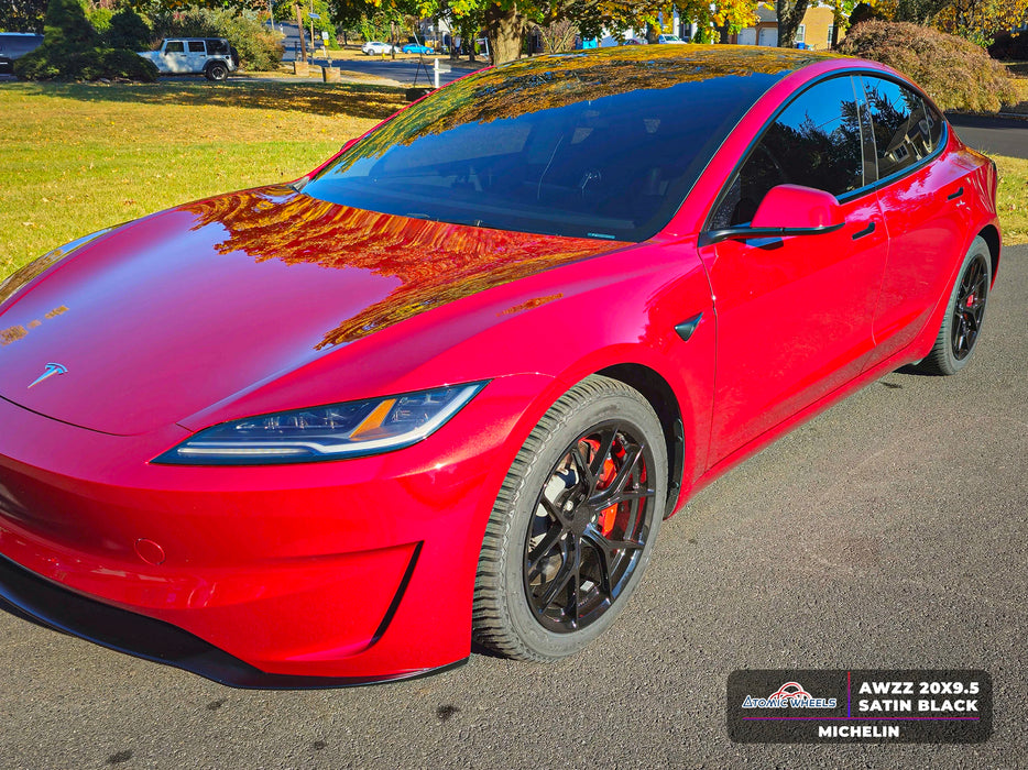 AWZZ for Tesla Model 3/Y 18x8.5 +35 Gloss Black