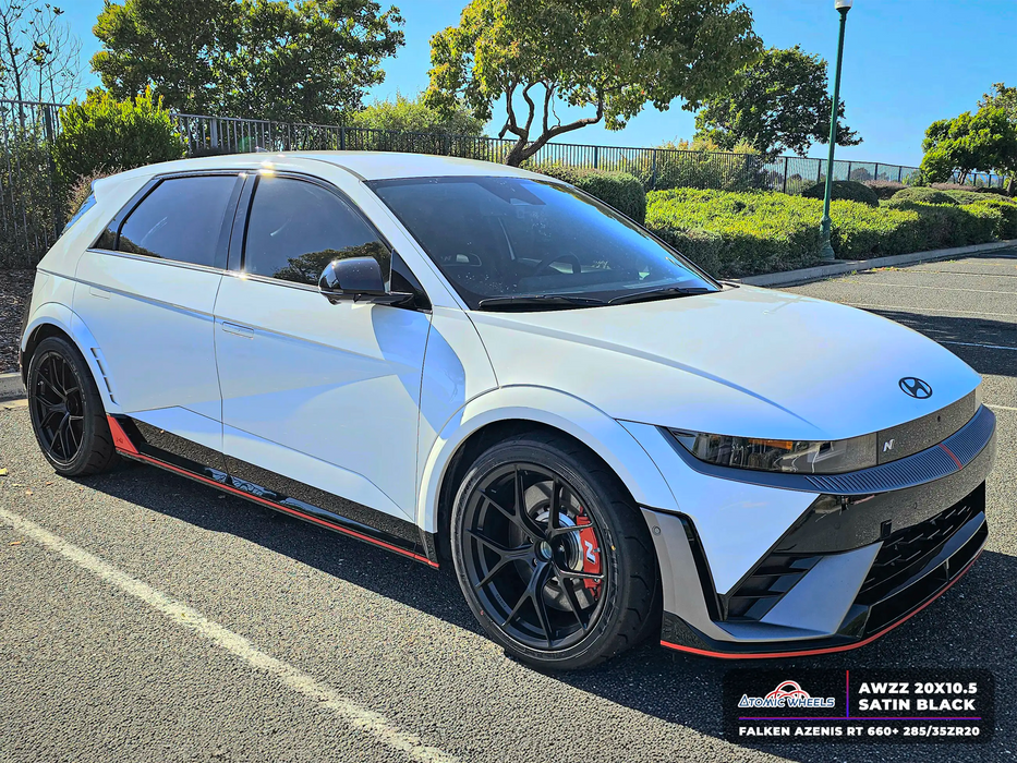 AWZZ for Hyundai IONIQ 5N 20x10.5 Inch +40 Offset Forged Wheels Satin Black