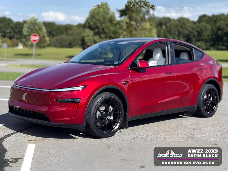 AWZZ for Tesla Model 3/Y 20x9.5 Inch +35 Offset Forged Wheels Satin Black