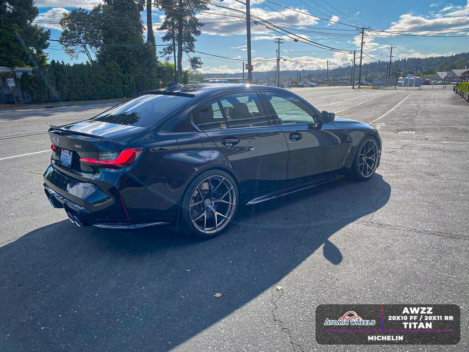 AWZZ for BMW M2/M3/M4 20x11 Inch +14 Offset Forged Wheels Titan